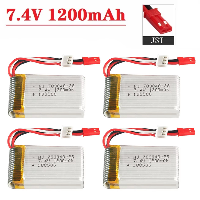 Eachine Drone E010 - Pin Lipo 2S 7.4 V 1200MAh