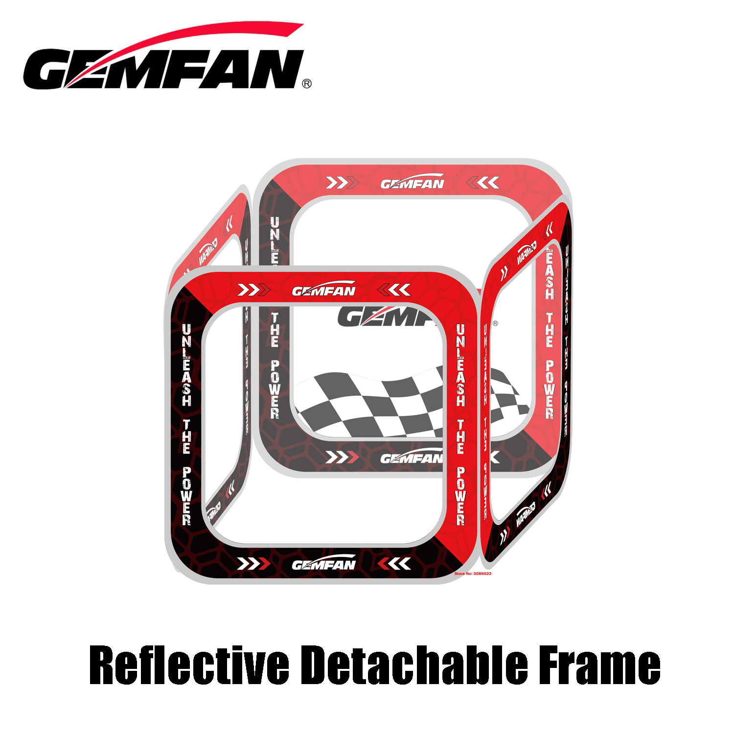 GEMFAN 80*80CM FPV Race Cube G - đánh giá và giá Drone Racing Flag