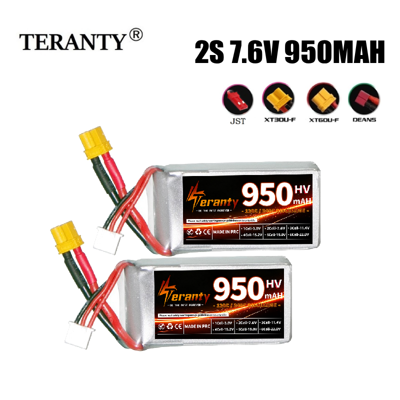 Teranty 2S HV 7.6V 950mAh 120C - đánh giá và giá Drone Racing Charger